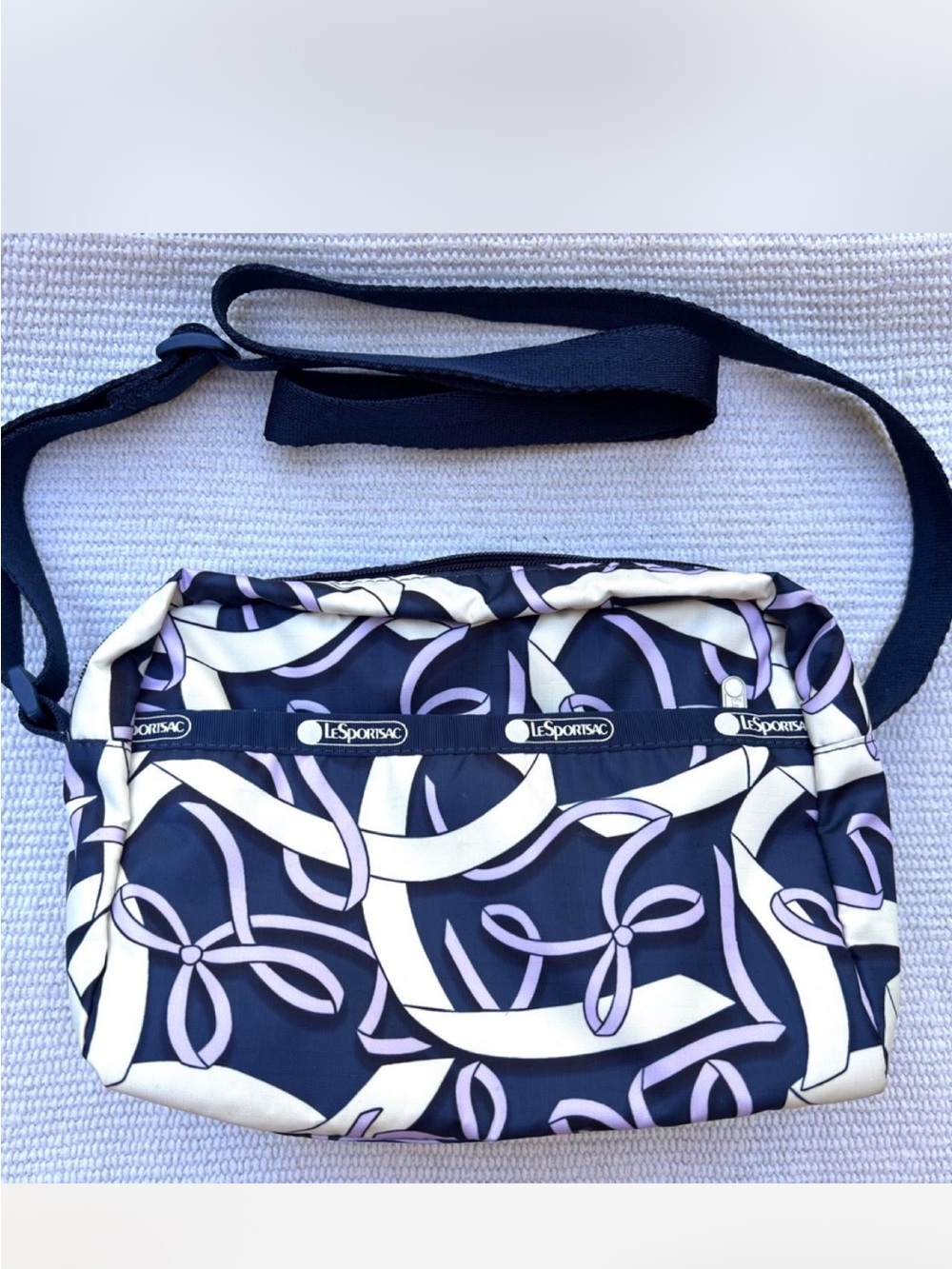 LeSportsac Navy and Cream Crossbody Bag NEW